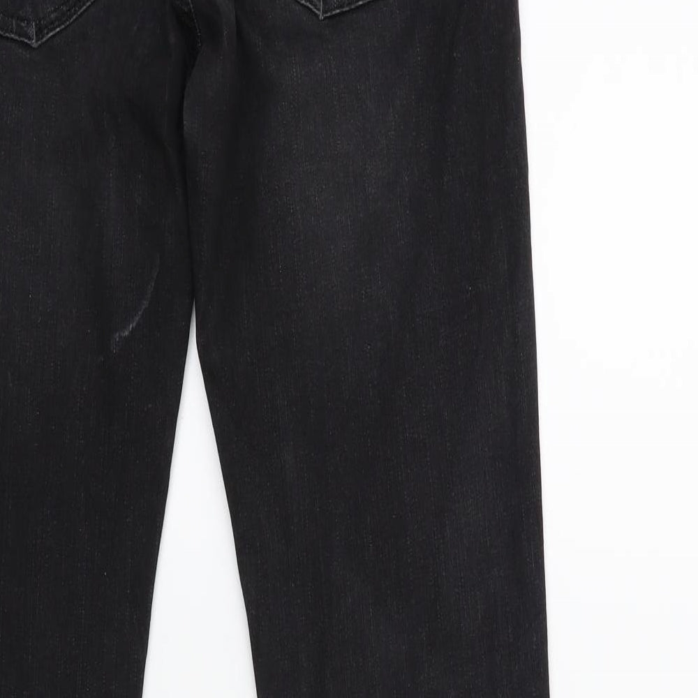 timeszone Womens Black Denim Skinny Jeans Size 26 in L32 in