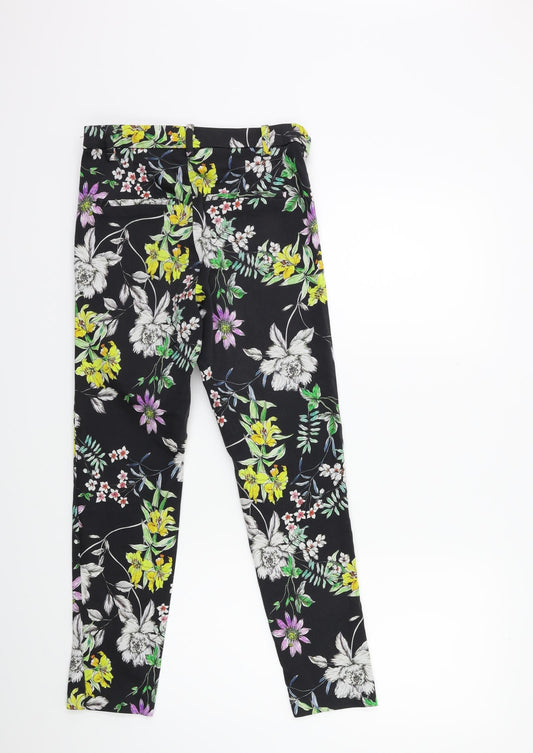Womens UK Size 8 H&M Regular Fit Black Trousers