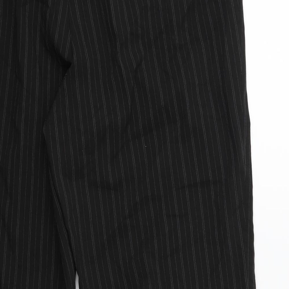 Womens UK Size 32 in Preworn Regular Fit Black Trousers