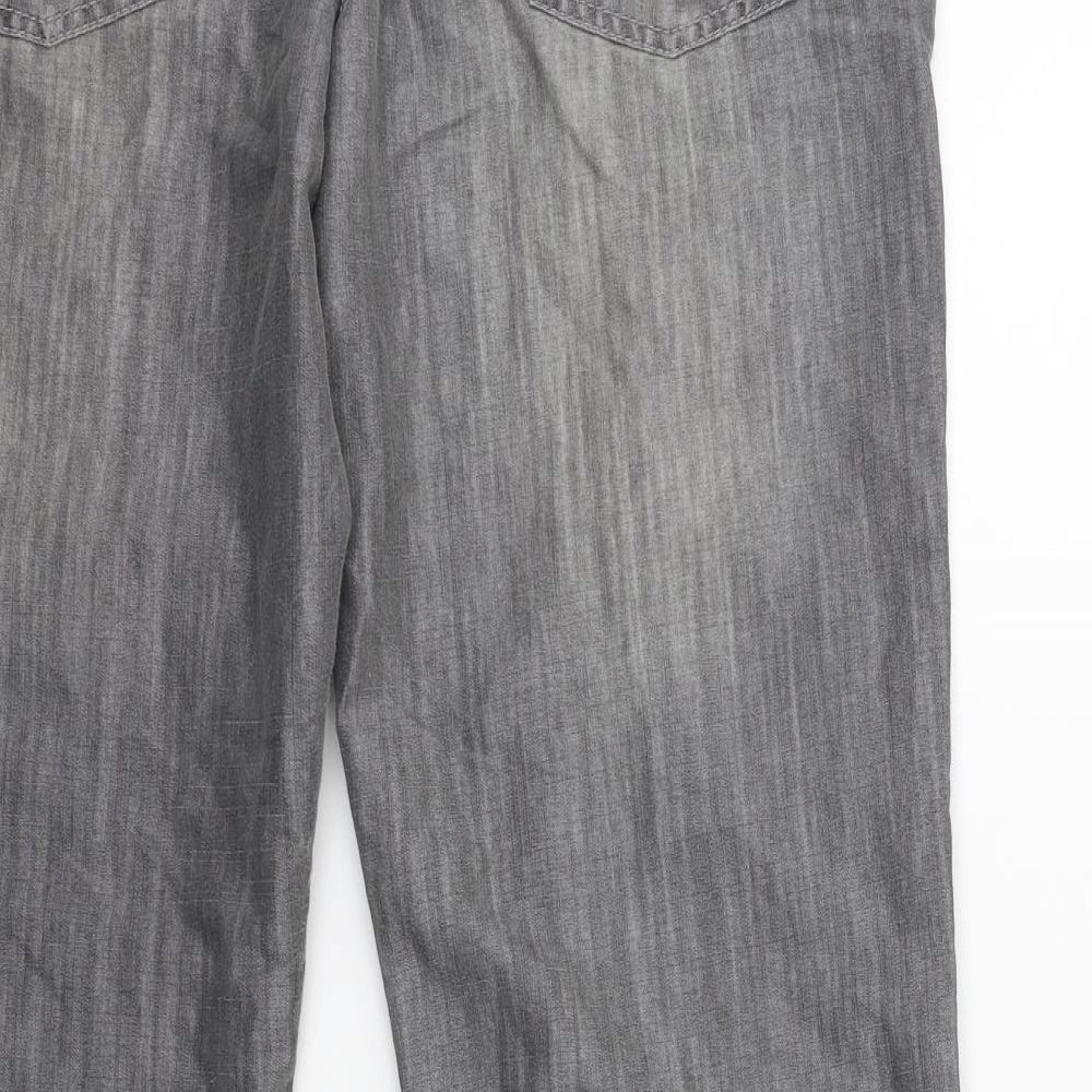 Denim & Co. Womens Grey Denim Jegging Jeans Size 10 L28 in