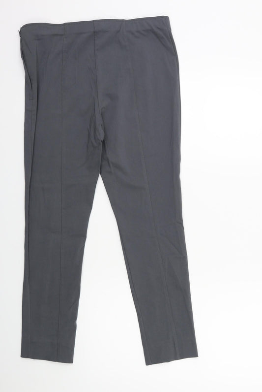 Primark Womens Grey Trousers Size 14 L26 in