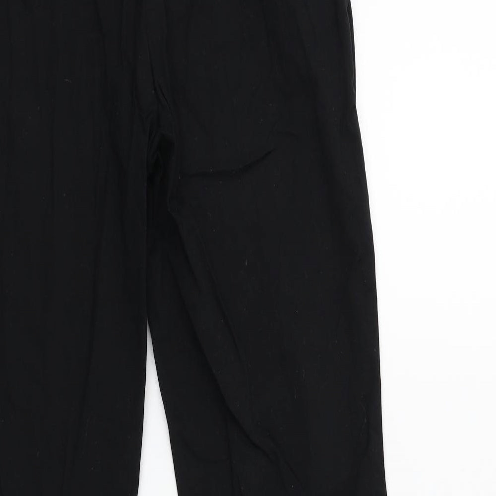 Womens UK Size 8 H&M Regular Fit Black Trousers