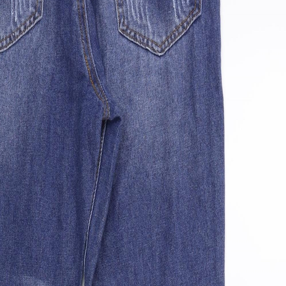 Boohoo Womens Blue Denim Skinny Jeans Size 10 L28 in