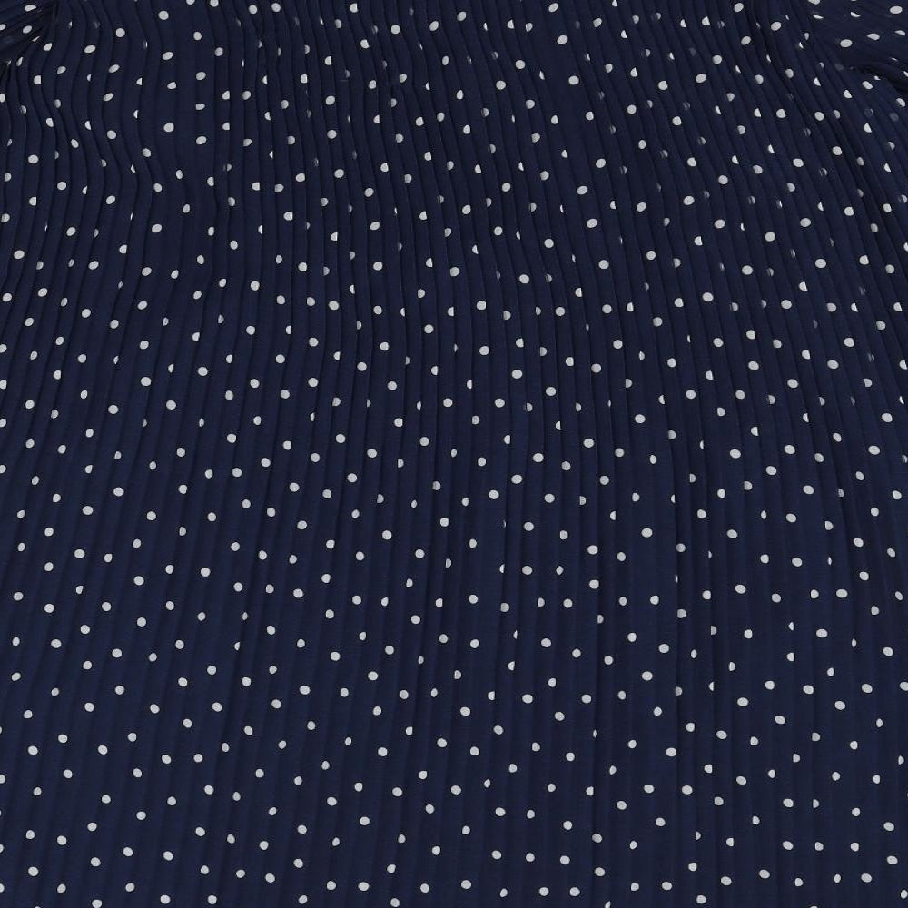 F&F Womens Blue Houndstooth Fit & Flare Size 14