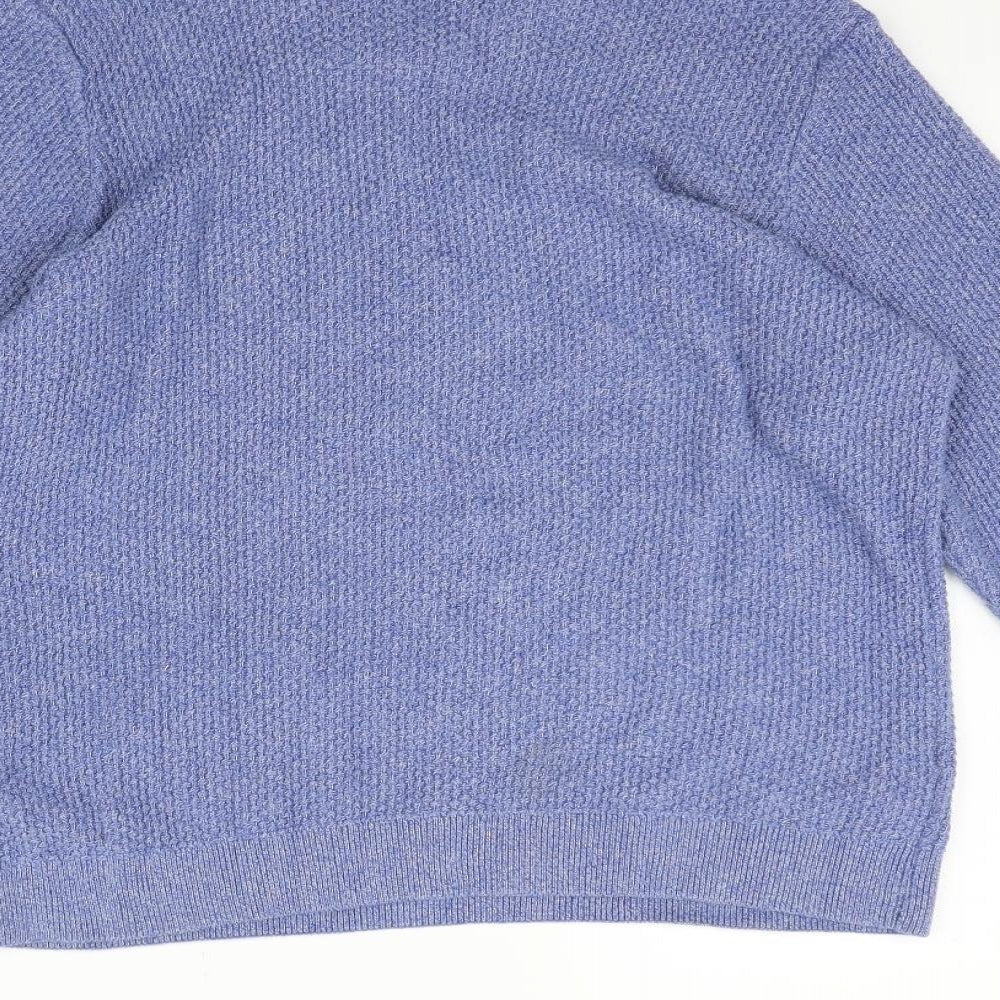 Mens UK Size M Marks and Spencer Blue Pullover Jumper