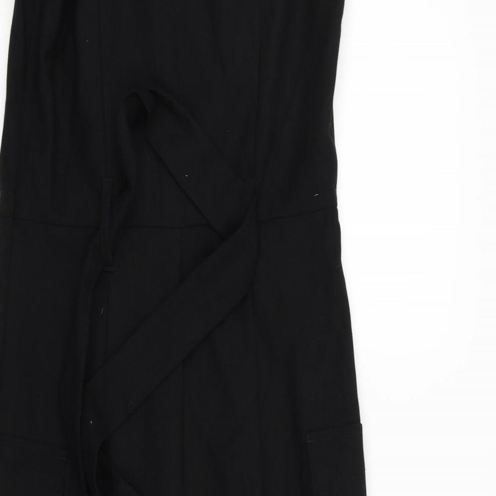 NEXT Womens Black Fit & Flare Size 6 - BELTED