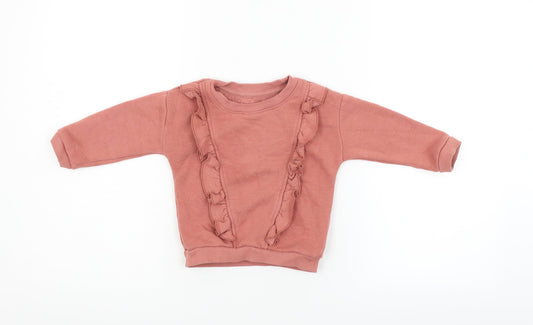 Matlan Boys Pink Pullover Jumper Size 12-18 Months