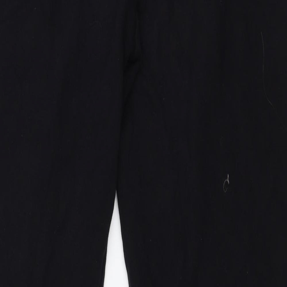 Womens UK Size S Papaya Regular Fit Sweatpants Black Trousers