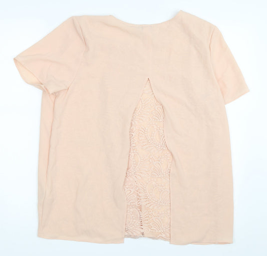 Womens UK Size 14 Peacocks Beige Basic Blouse