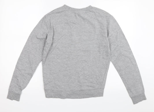 H&M Womens Grey Pullover Sweatshirt Size XS - christmas