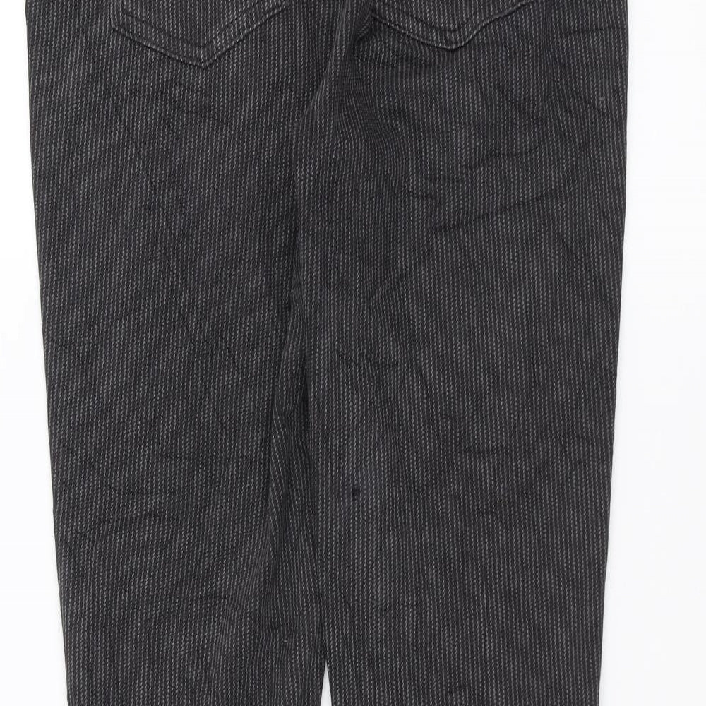 Womens UK Size 28 in Uniqlo Slim Fit Black Trousers