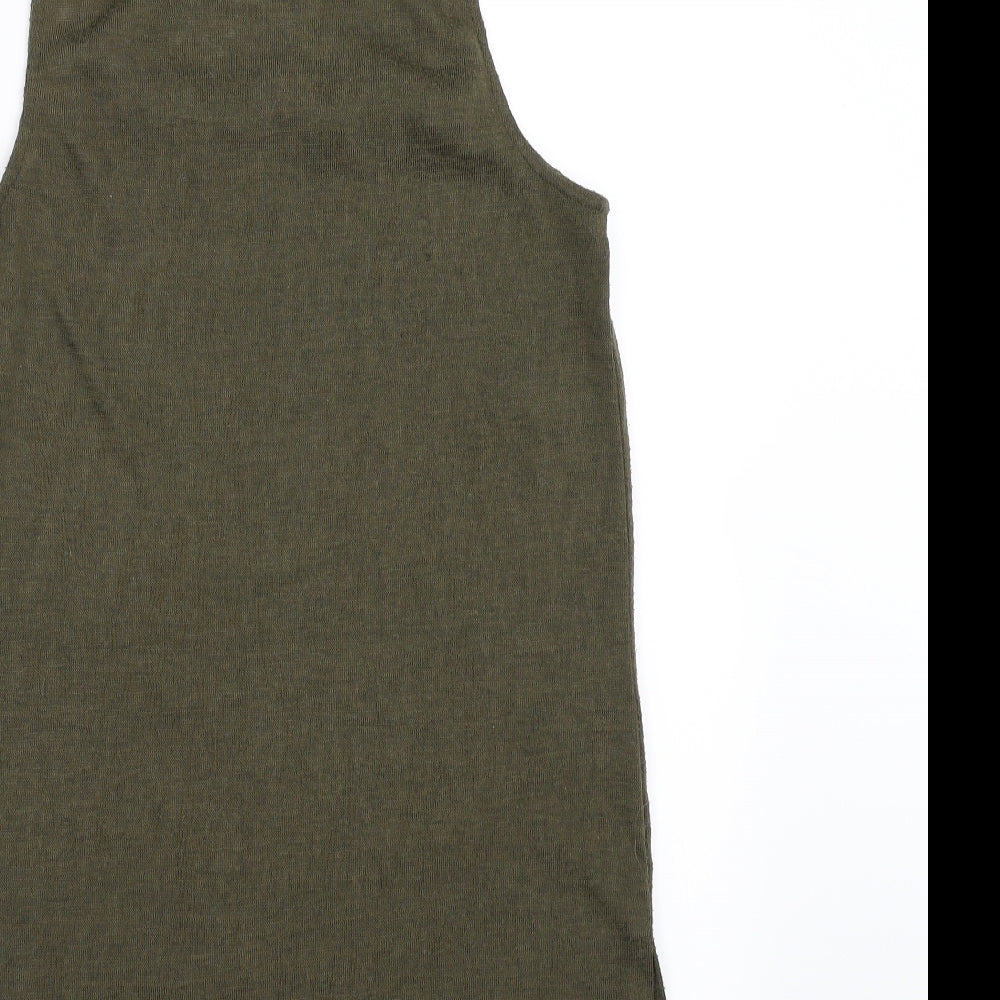 Primark Womens Green Basic Blouse Size 6 - beaded