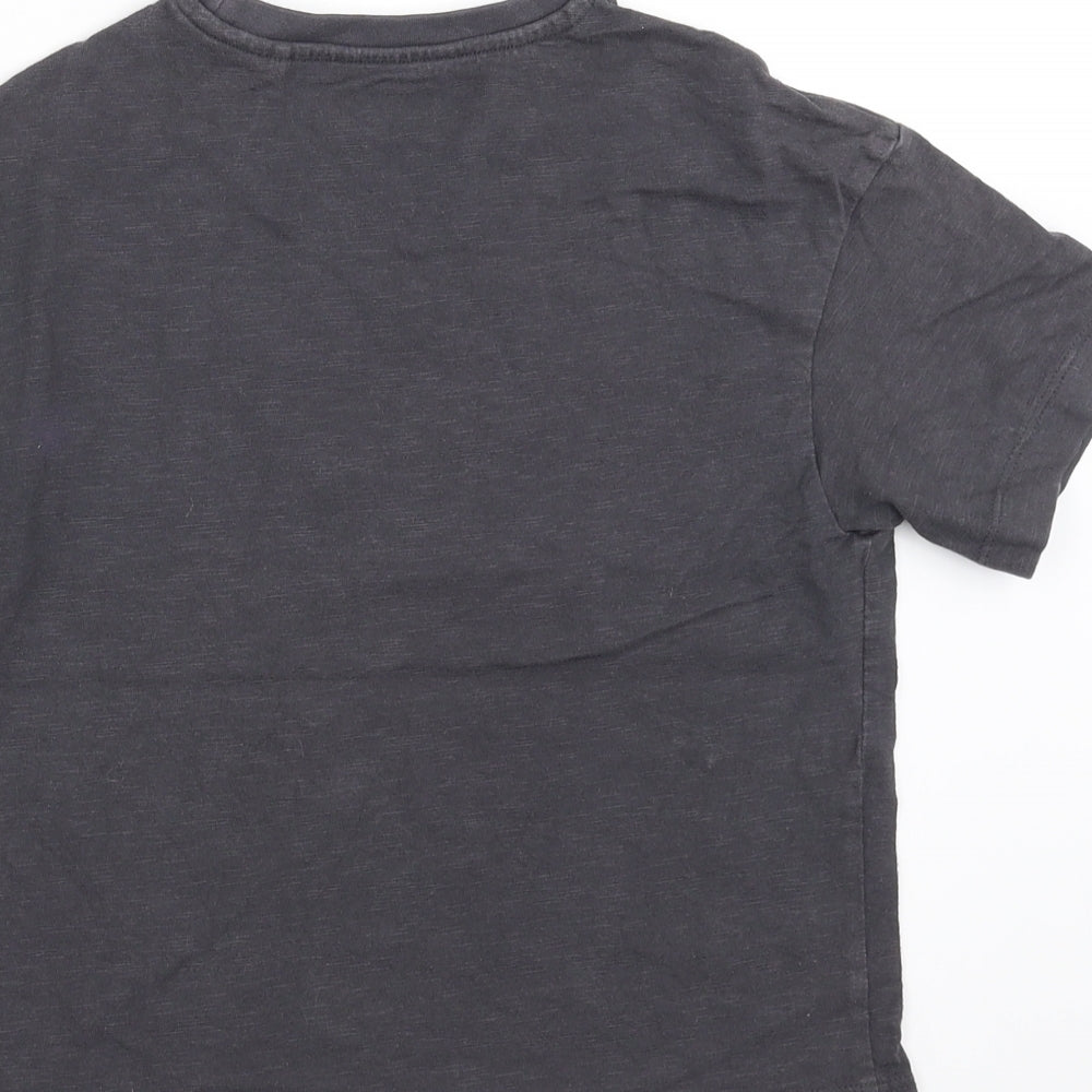 NEXT Girls Grey Basic T-Shirt Size 6 Years - mermaid off duty