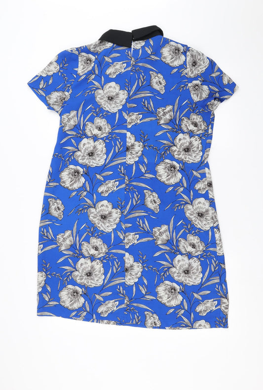 Primark Womens Blue Floral Shift Size 14