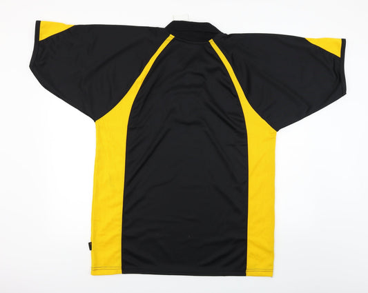 Falcon Mens Black Polo Size XL