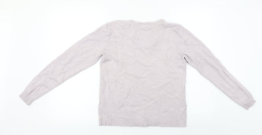 villa Womens Pink Pullover Jumper Size M