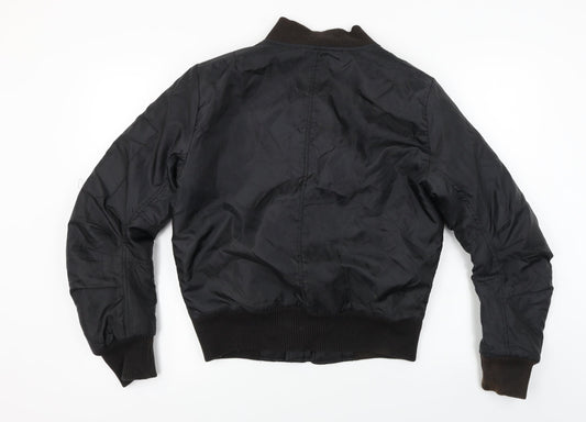 Preworn Womens Black Jacket Coat Size S