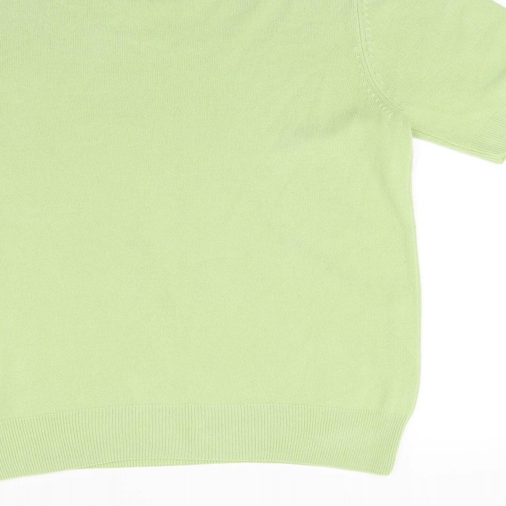 Marks and Spencer Womens Green Knit Pullover Jumper Size 12