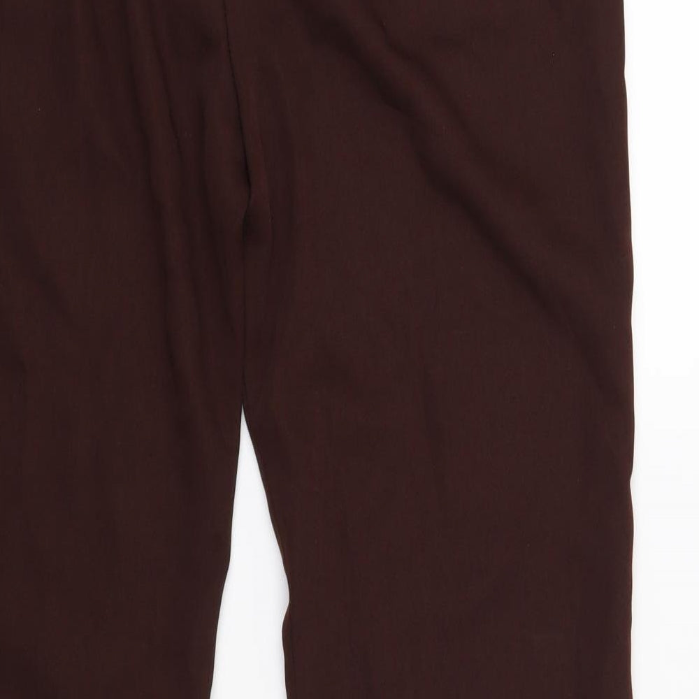 Womens UK Size 31 in Preworn Regular Fit Brown Trousers