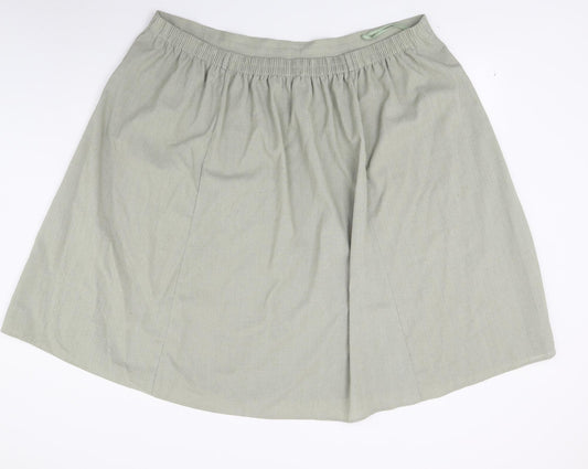 Bonmarché Womens Green   A-Line Skirt Size 24