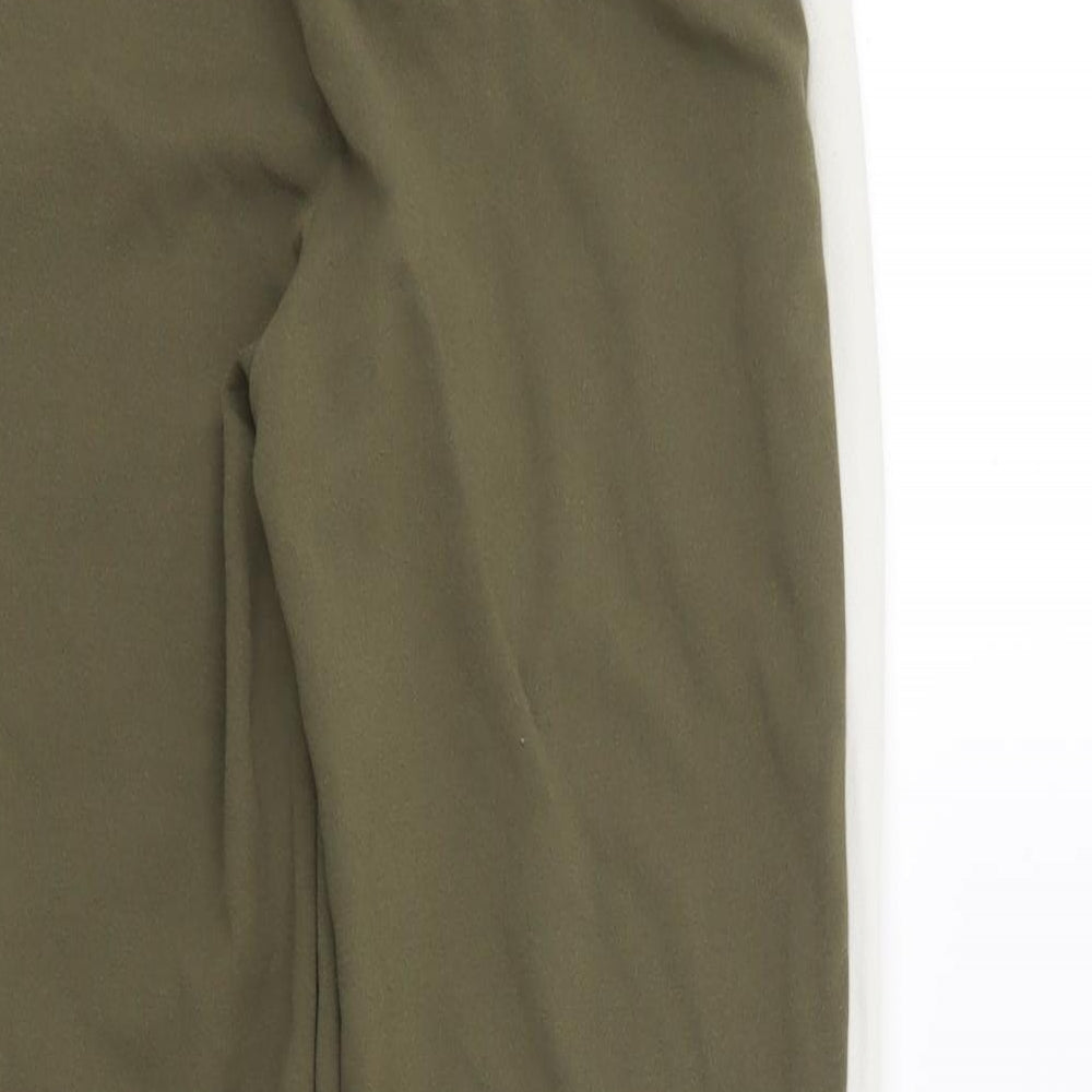 Womens UK Size 6 PRETTYLITTLETHING Regular Fit Jogger Green Trousers