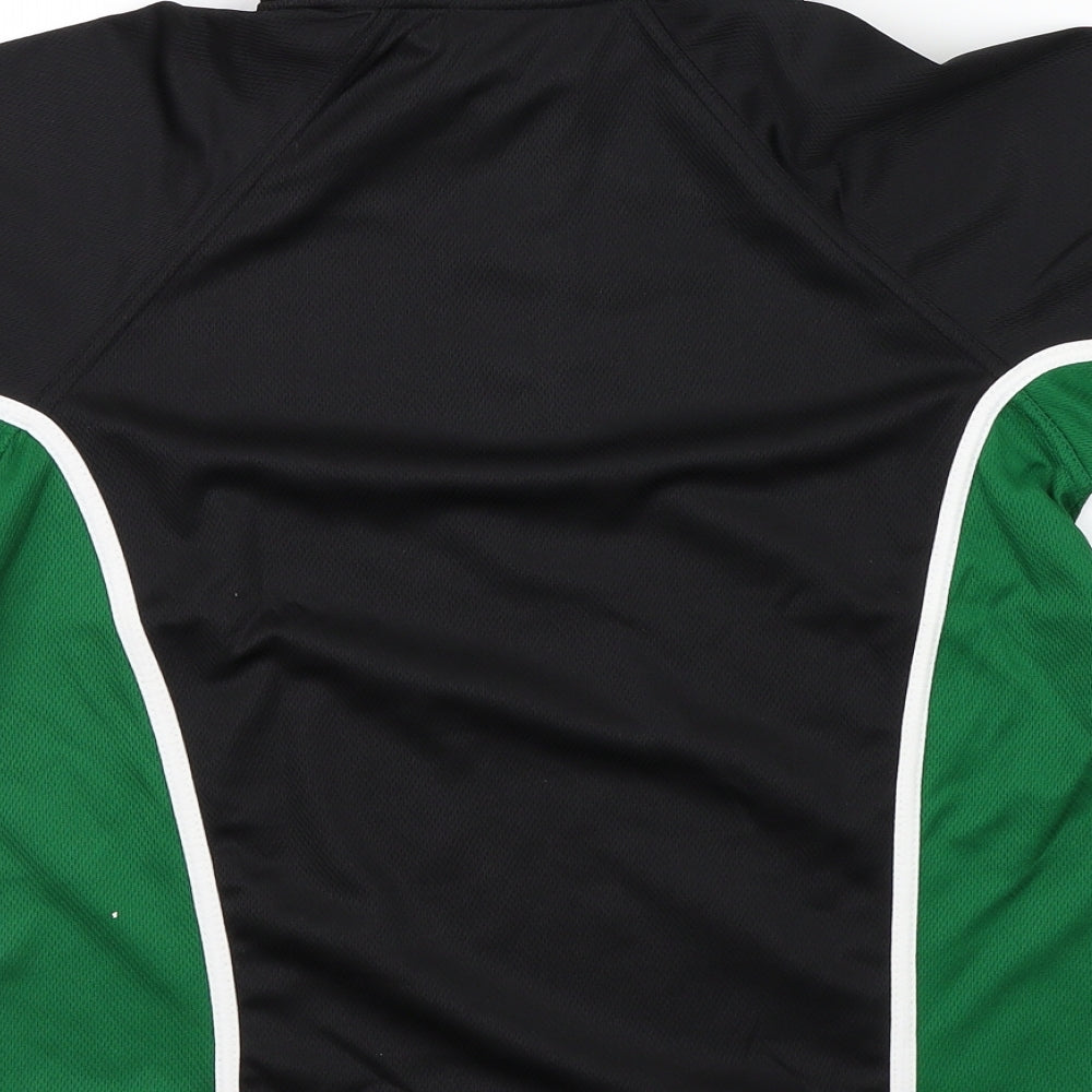Falcon Boys Black Basic T-Shirt Size M