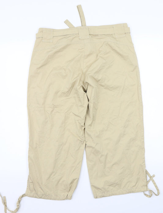espirit Womens Beige Cargo Trousers Size 14 L20 in
