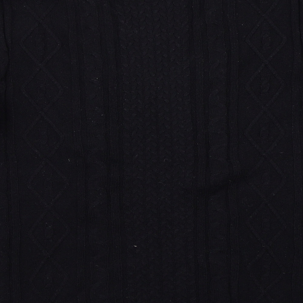 cassiopeia Mens Black Pullover Jumper Size M