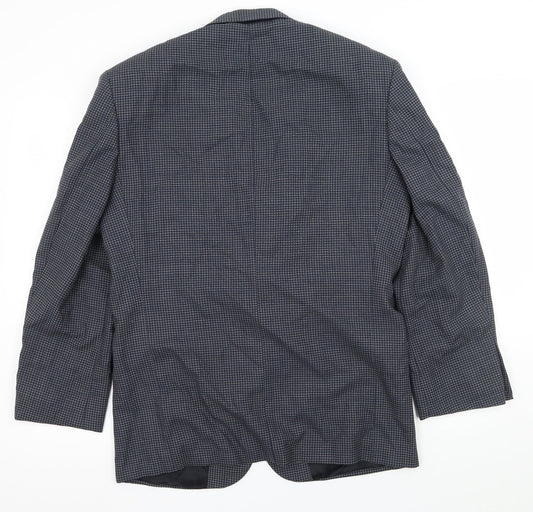 Mens UK Size M St Michael Regular Blue Suit Jacket