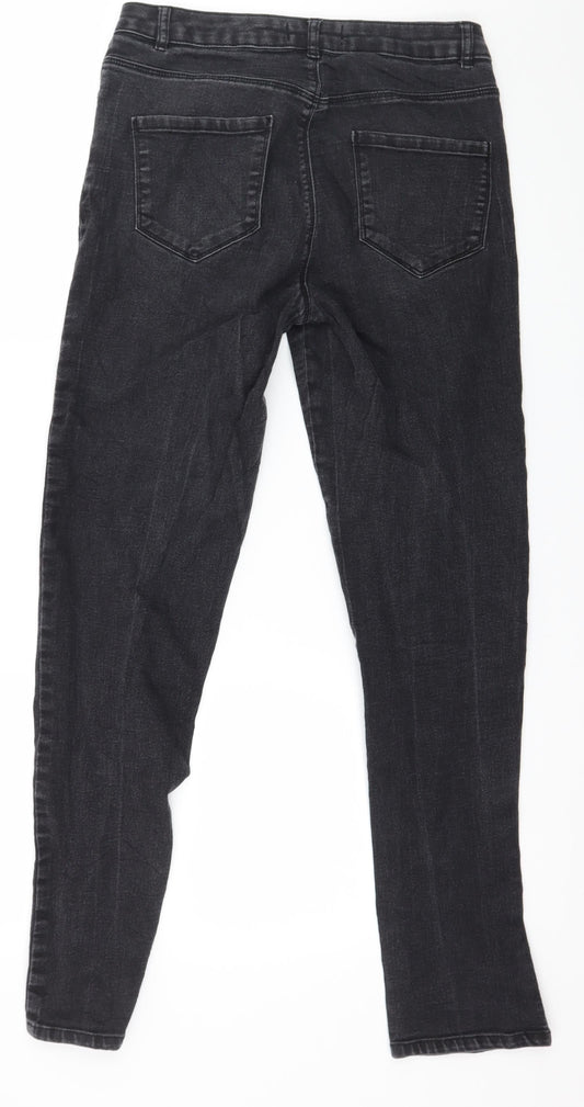 Dorothy Perkins Womens Grey  Denim Skinny Jeans Size 12 L29 in