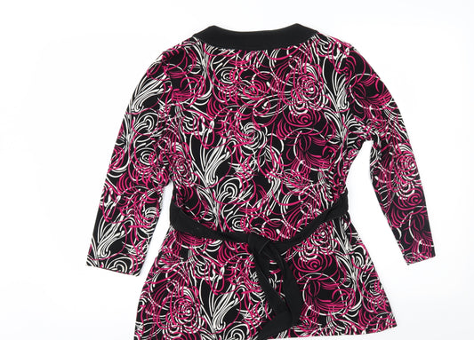 LOFT Womens Pink Geometric Basic Blouse Size M