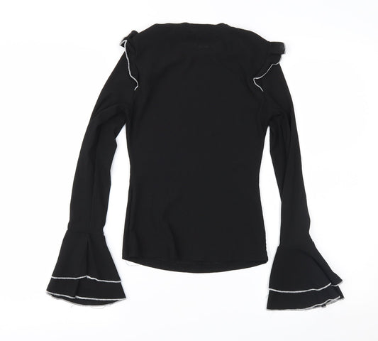 SheIn Womens Black Basic Blouse Size S