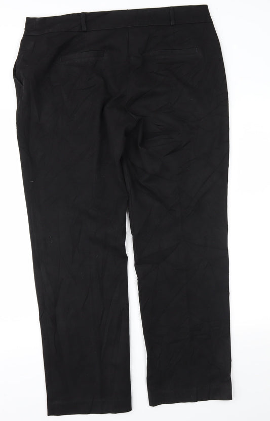 TU Womens Black Trousers Size 16 L29 in