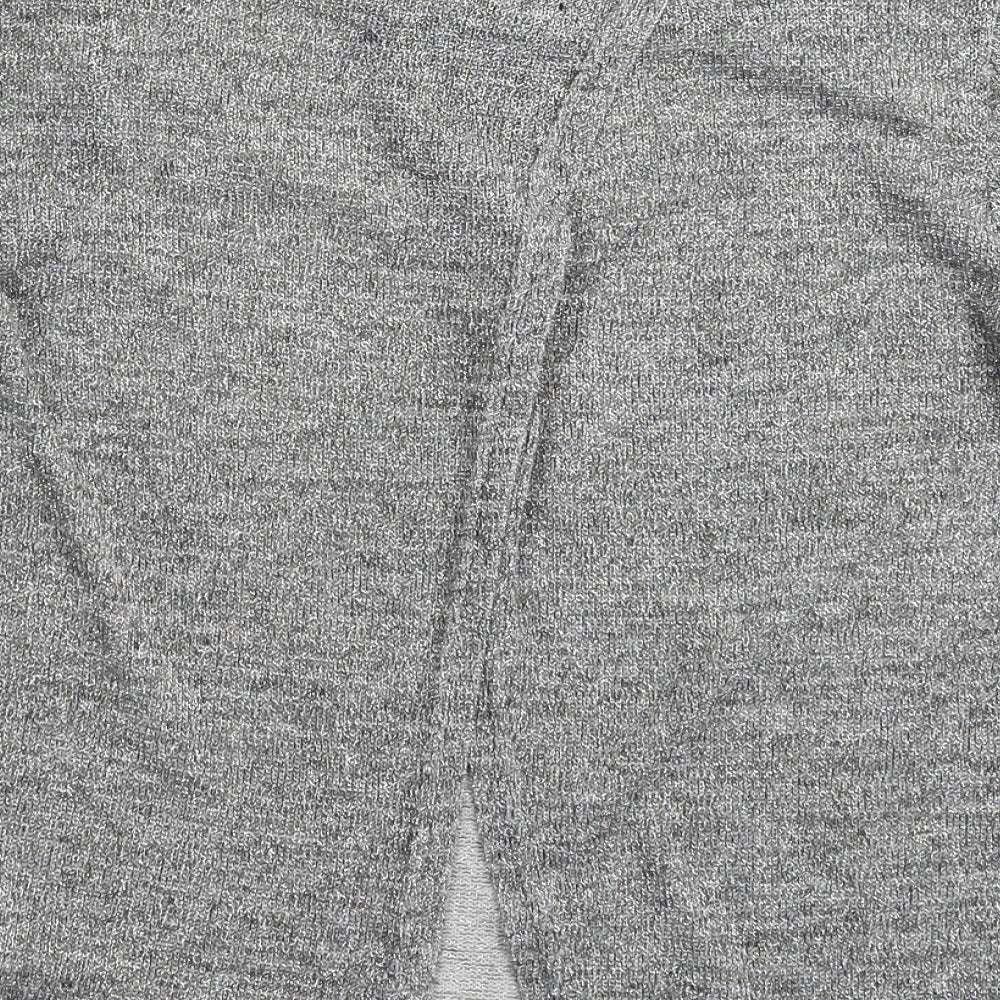 Preworn Womens Silver Knit Pullover Jumper Size 12