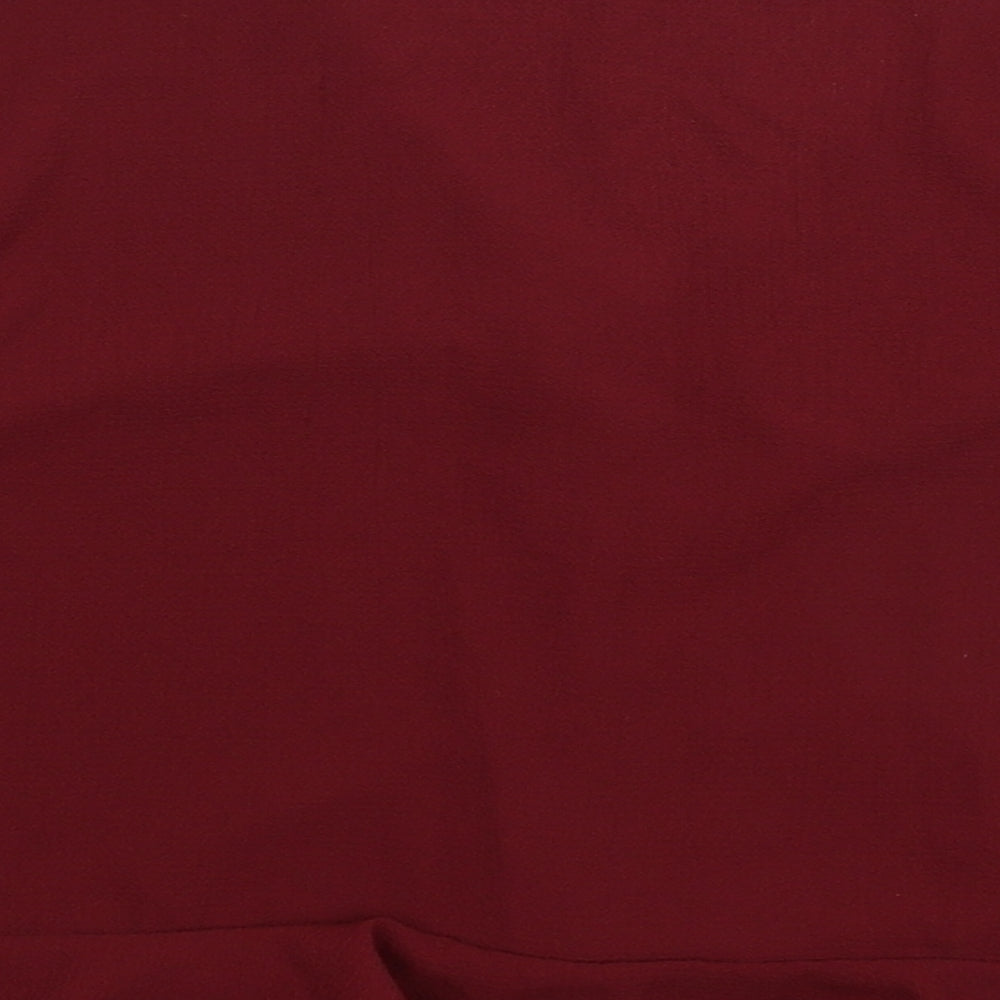 Boohoo Womens Brown Basic Blouse Size 10