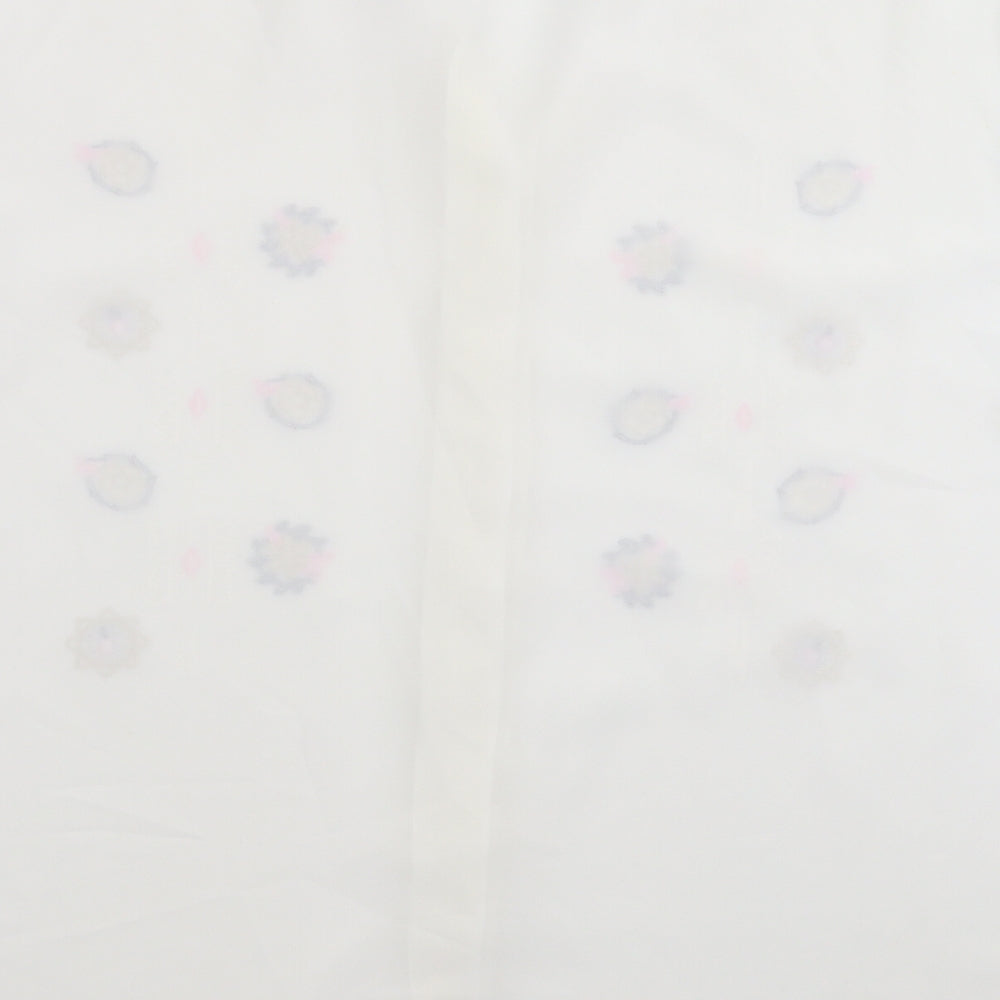 Womens UK Size 20 Preworn White Basic Button-Up