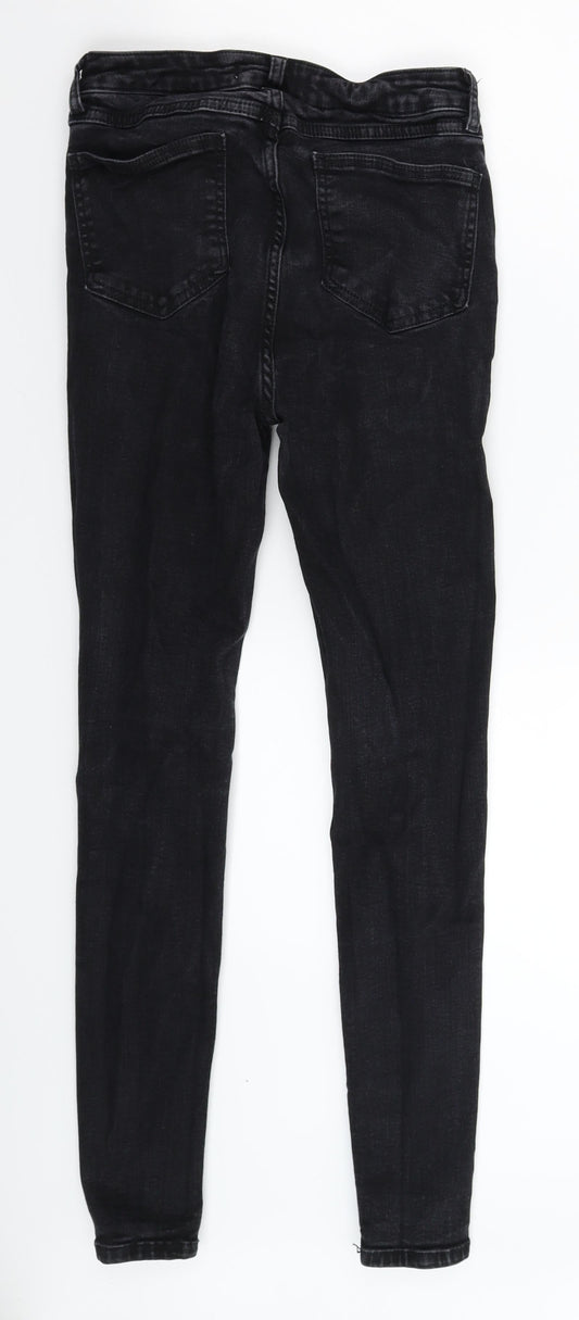 Denim & Co. Womens Black Denim Skinny Jeans Size 10 L27 in
