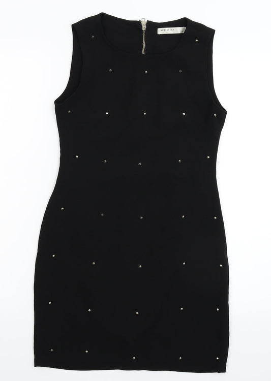 Vera & Lucy Womens Black Mini Size S