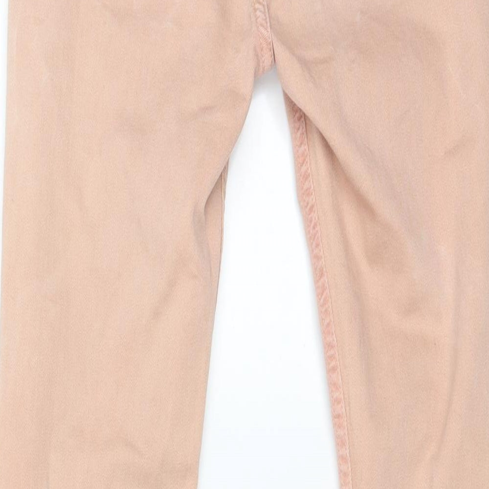 Zara Womens Pink Denim Skinny Jeans Size 8 L24 in