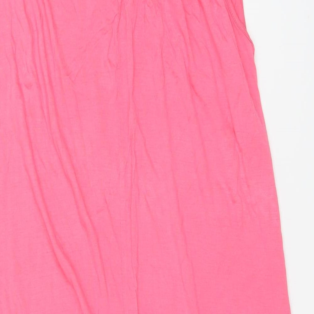 Womens UK Size 14 South Pink Basic Tank