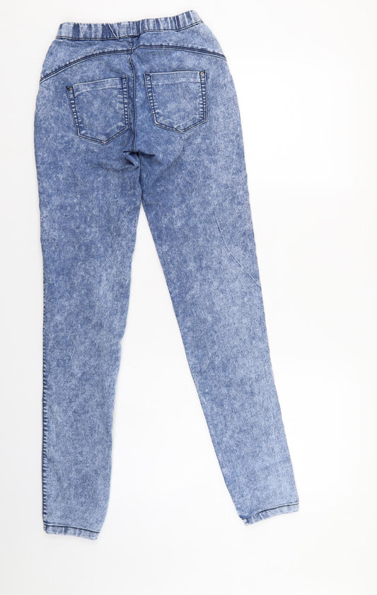 Denim & Co. Womens Blue Jegging Jeans Size 4 L30.5 in