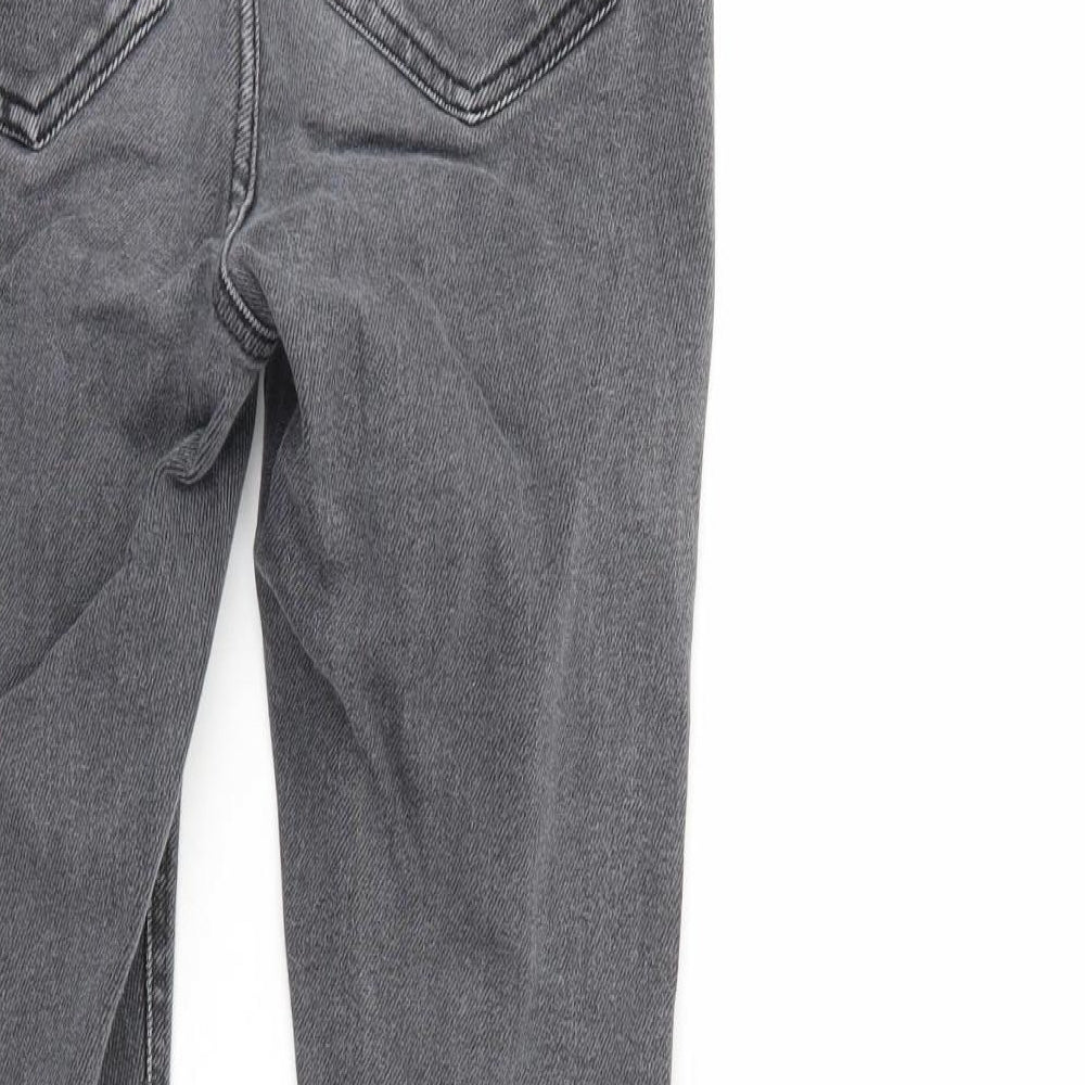 New Look Girls Grey Skinny Jeans Size 13 Years - Distressed