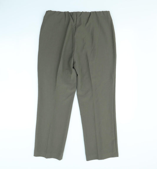 Womens UK Size 12 Bonmarché Regular Fit Dress Pants Brown Trousers