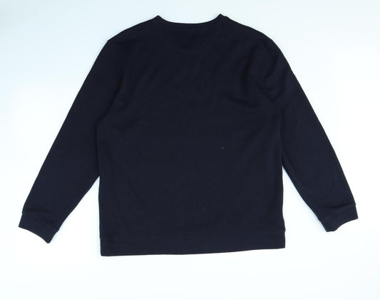 Easy Mens Blue Pullover Jumper Size XL