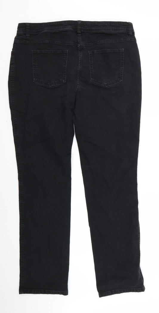 Womens UK Size 16 Preworn Regular Fit Skinny Grey Jeans