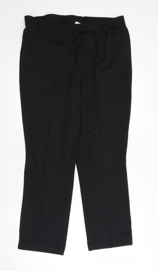 Womens UK Size 29 in Damart Regular Fit Black Trousers