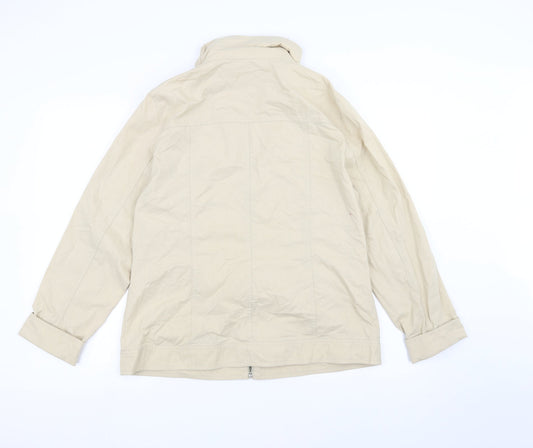 Maine New England Womens Brown Pea Coat Coat Size 14