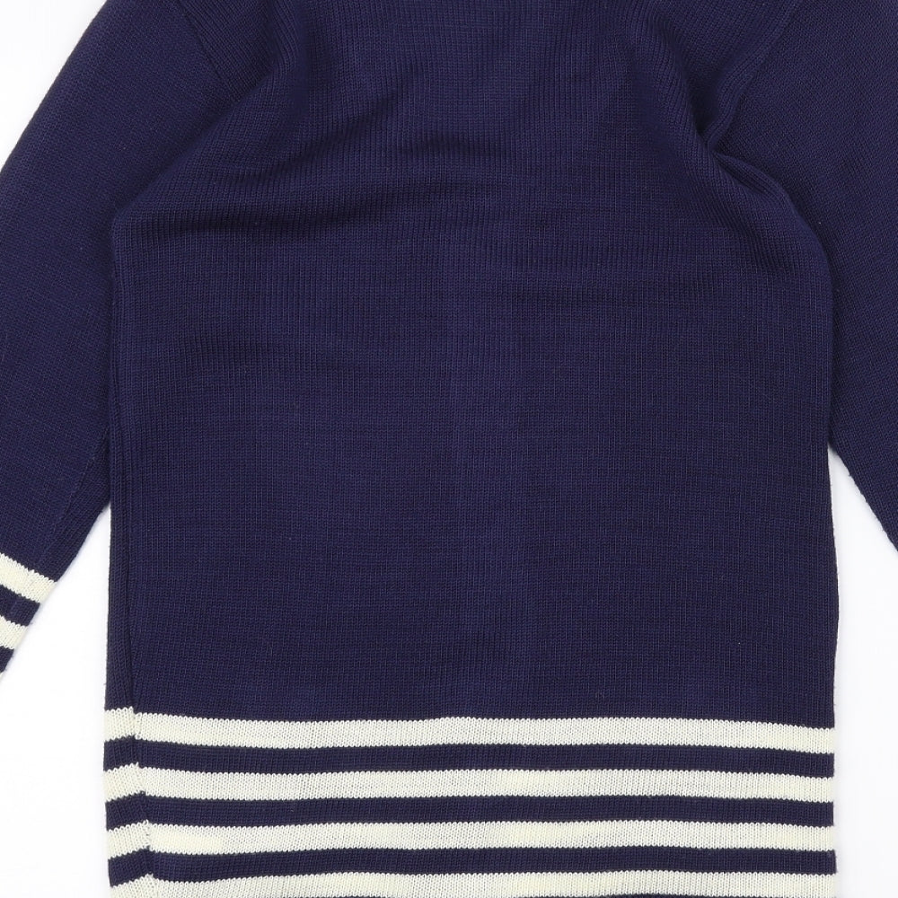 QED London Womens Blue Cardigan Jumper Size 8