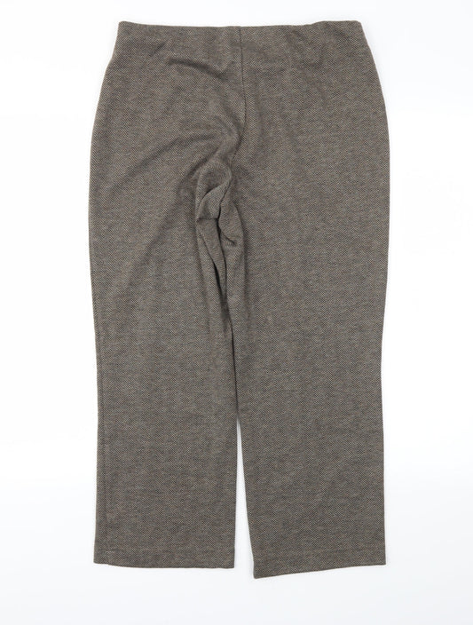 Womens UK Size 12 BM Regular Fit Brown Trousers