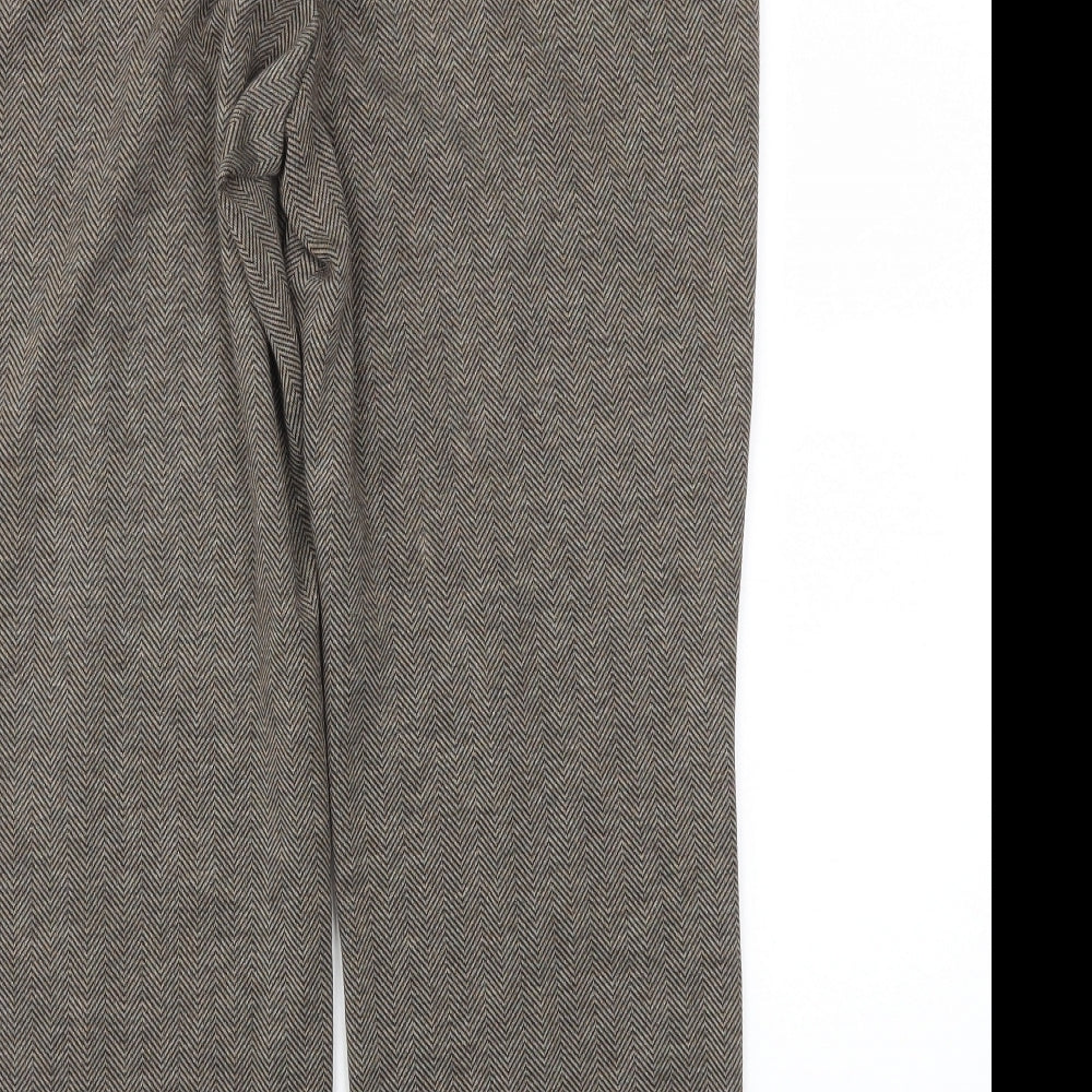 Womens UK Size 12 BM Regular Fit Brown Trousers